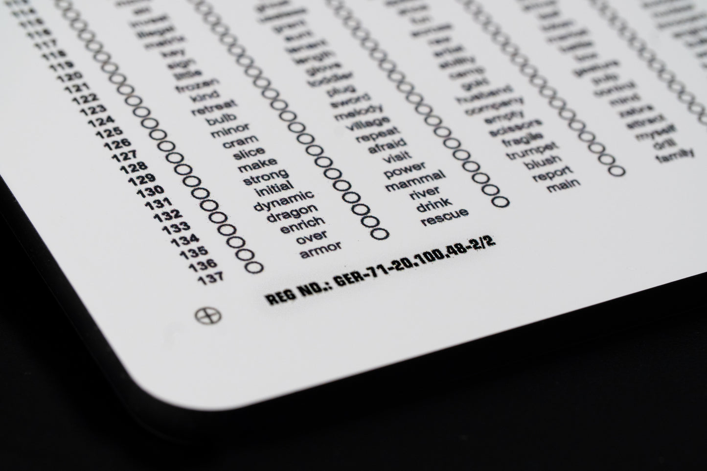 Extension SeedPro « Numéro de série »